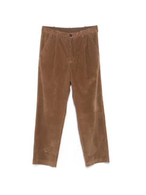AURALEE Finx Corduroy Pants Dark Brown | REVERSIBLE
