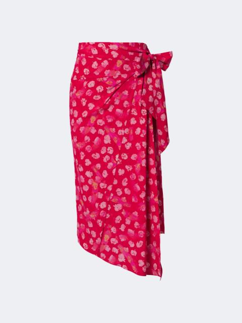 Isabel Marant Faniry floral silk-blend midi skirt