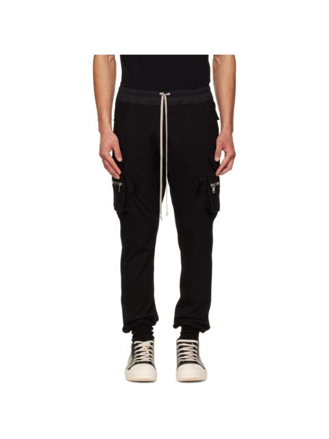 Rick Owens Black Temple Mastodon Cargo Pants