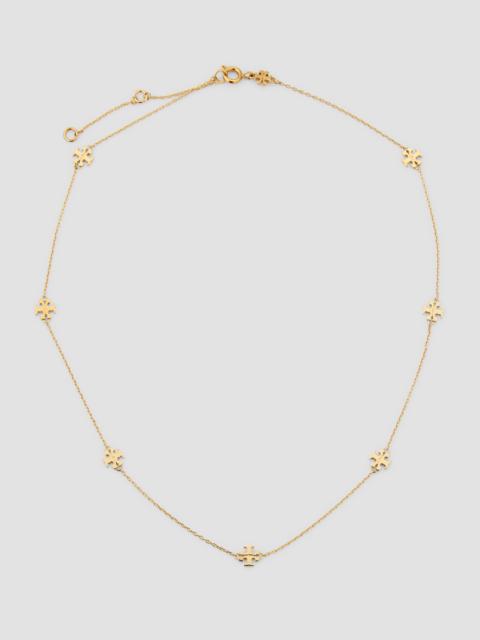 TORY BURCH Women's Icon 18K-Gold-Plated Logo Station Necklace - Tory Gold