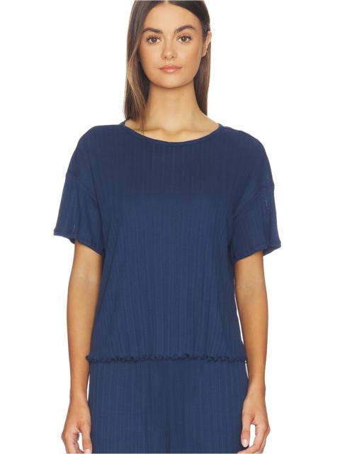 eberjey Pointelle Short Sleeve Tee