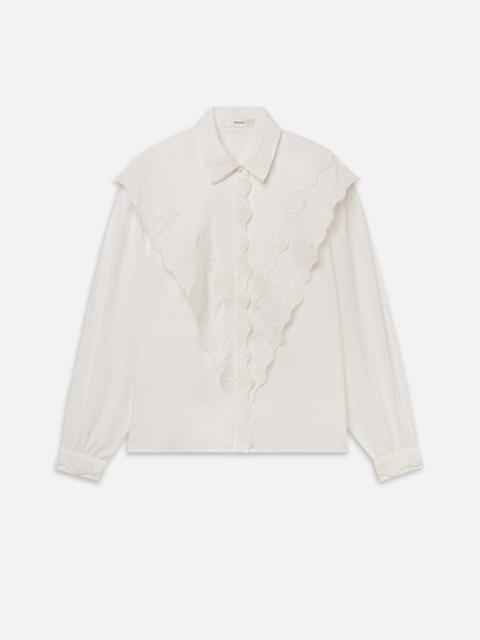 FRAME The Poplin Equestrian Shirt