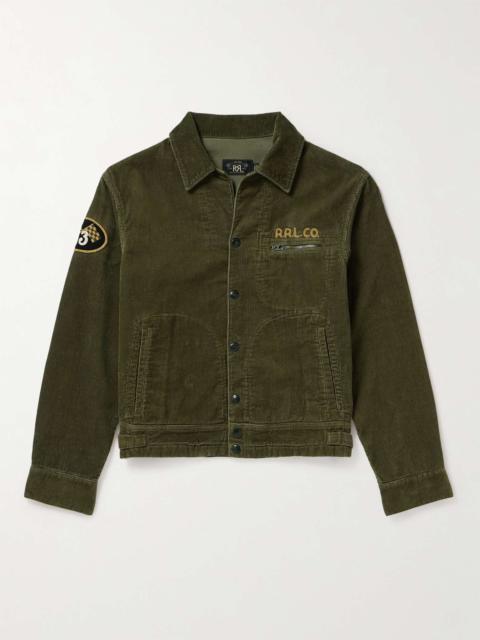 Walker Logo-Embroidered Cotton-Corduroy Jacket