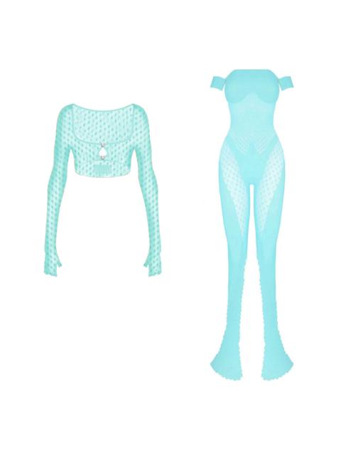 POSTER GIRL JUNIA JUMPSUIT X OCTAVIA TOP TURQUOISE