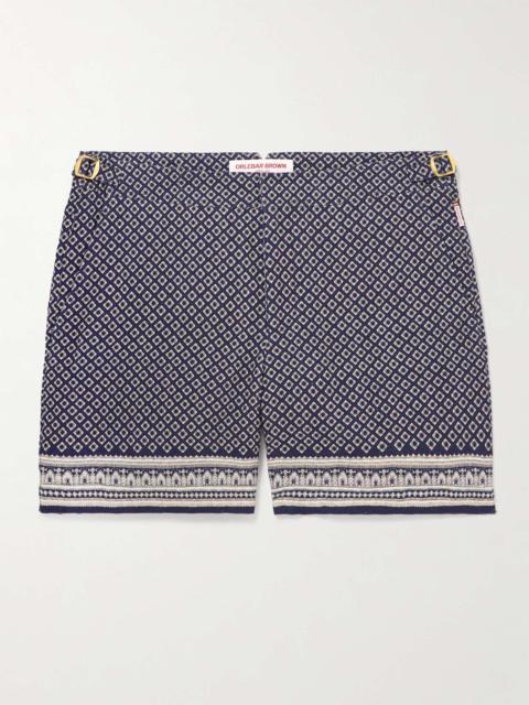 Bulldog Day Slim-Fit Floral-Print Linen Shorts