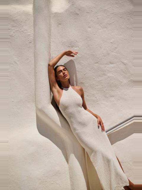 BARDOT Larissa Halter Knit Dress In Ivory