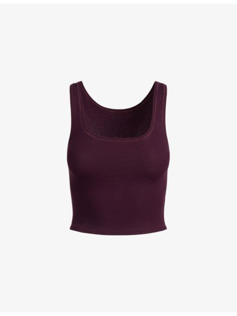 SKIMS Scoop-Neck Ribbed Stretch-Cotton Tank Top