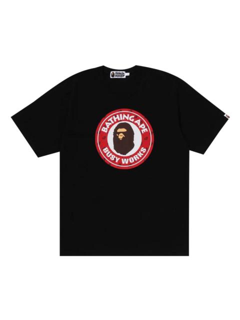 A BATHING APE® BAPE Cloud Head Monogram Busy Works Tee 'Black'