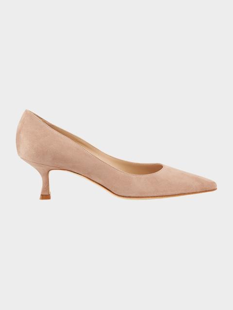 Manolo Blahnik Srila Suede 저 헬 펌프