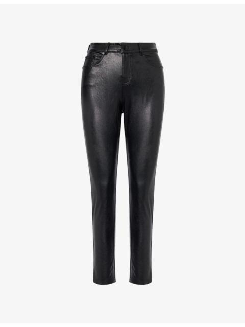 commando Slim-Leg 5-Pocket Faux-Leather Trousers