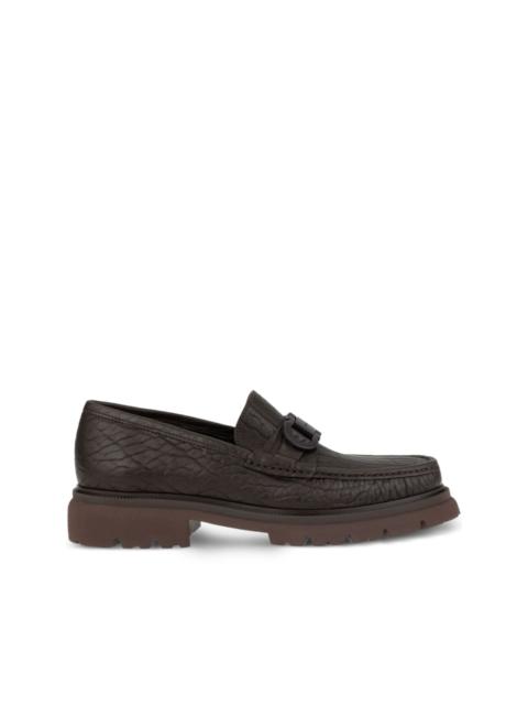 FERRAGAMO leather loafers