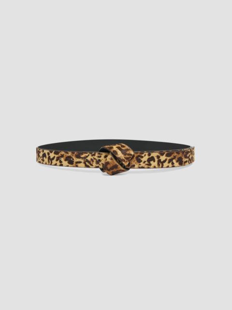Isabel Marant Women's Leopard-Print Calf Hair Belt - Fauve