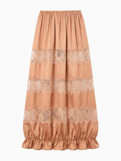 ULLA JOHNSON Chantal Silk Midi Skirt