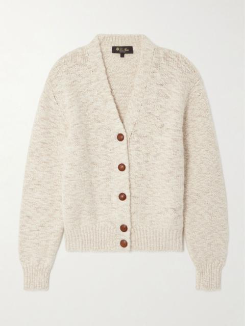 Loro Piana Cashmere-bouclé cardigan Beige