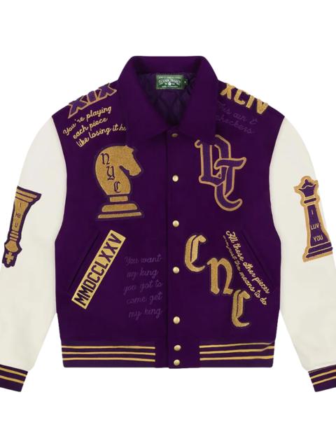 DENIM TEARS Grandmaster Varsity Jacket "Purple" DT492