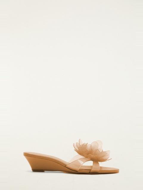 FARM RIO Orange Jelly Flower Wedge Sandal