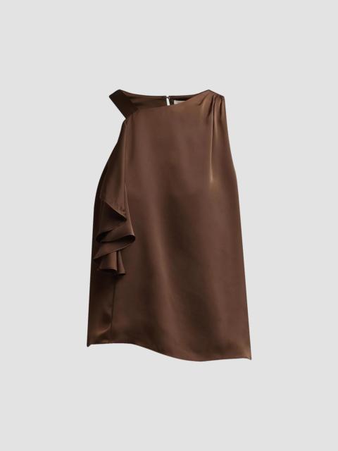 RAMY BROOK Women's Danielle Draped Satin Blouse - Heritage Brown