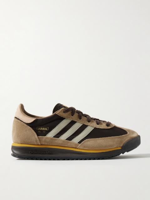 adidas Originals Sl 72 Rs Suede And Leather-trimmed Canvas Sneakers