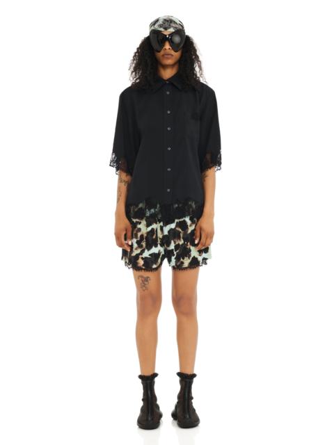 BLACK ANEMONE BUTTON UP