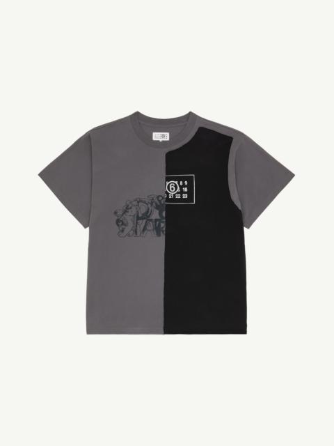 MM6 Maison Margiela Spliced Cotton jersey T-shirt