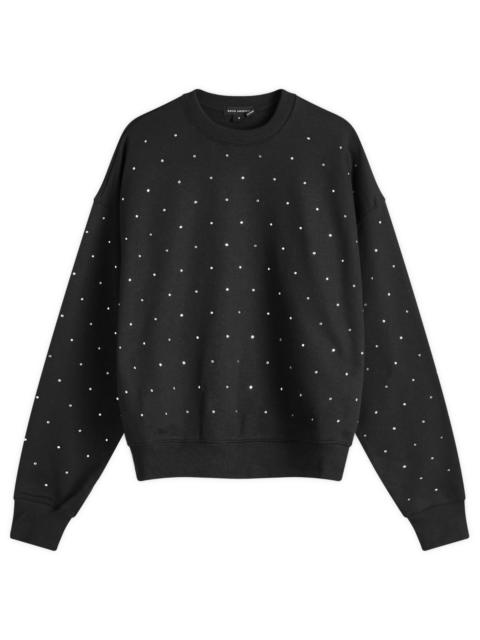 GOOD AMERICAN Good American Crystal Crewneck Sweatshirt