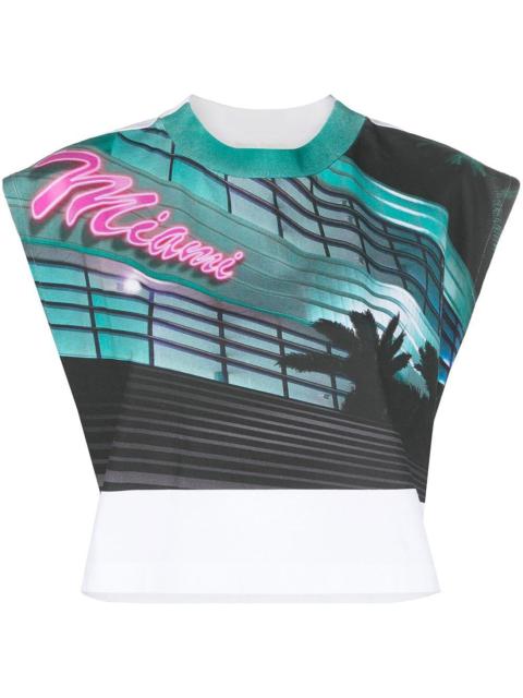 Palm Angels graphic-print sleeveless top