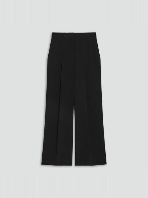 Theory Pleated Wide-Leg Pant in Admiral Crepe