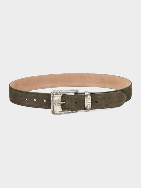 L'AGENCE x Streets Ahead Aya Suede Belt