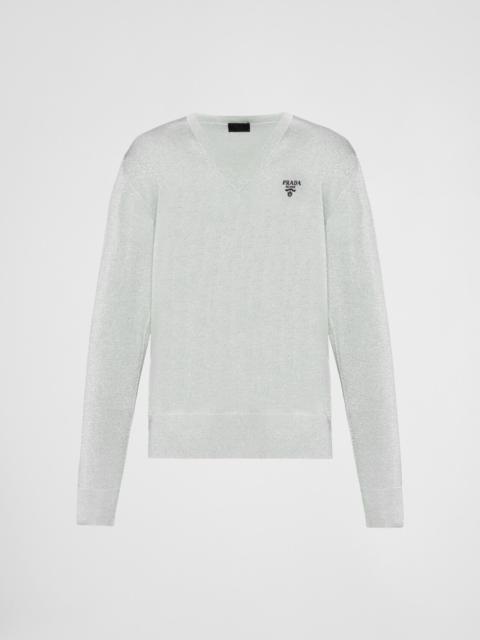 Prada Silk V-neck sweater