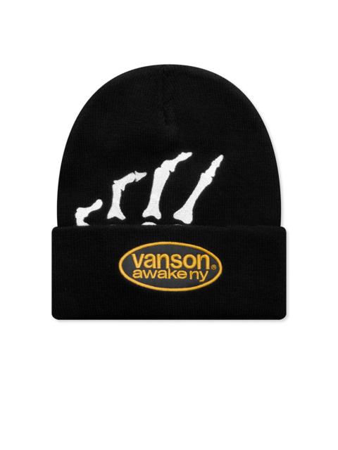 AWAKE NY VANSON BONES BEANIE - BLACK