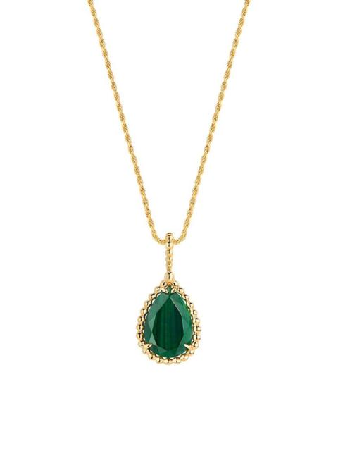 Boucheron Serpent Bohème 18K Yellow Gold & Malachite Pendant Necklace