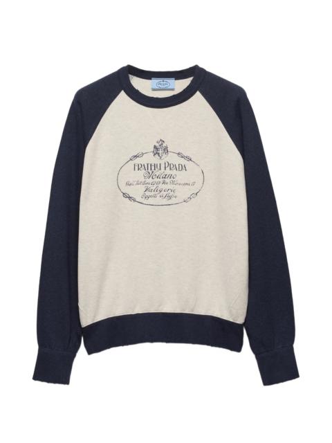 Prada Prada Cotton Crew-neck Sweatshirt