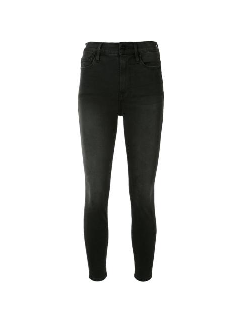 high rise skinny jeans