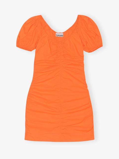 GANNI COTTON POPLIN MINI DRESS