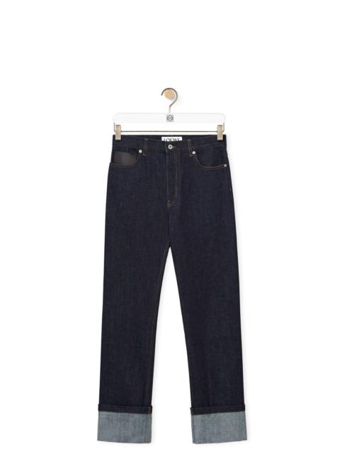 Loewe Fisherman turn-up jeans in denim