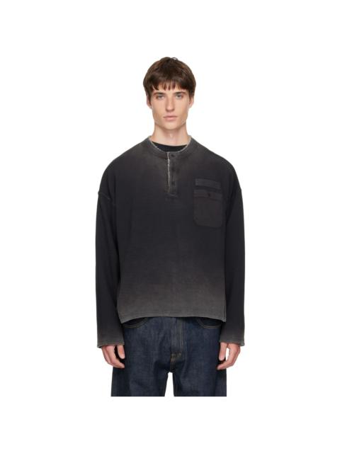 REPRESENT Black Heavyweight Henley