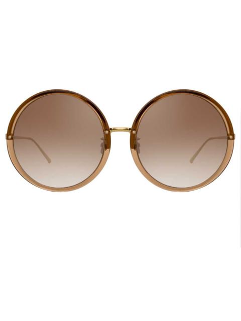THE KEW | OVERSIZED SUNGLASSES IN BROWN FRAME (C34)