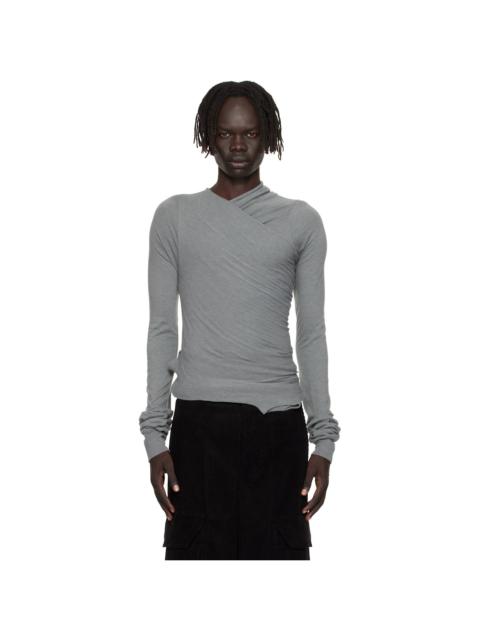 Rick Owens Gray Concordians Hollywood Banana LS T-shirt