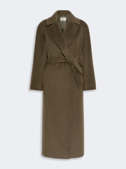 WEEKEND Max Mara TEMPERA Wool and alpaca teddy coat - KAKI