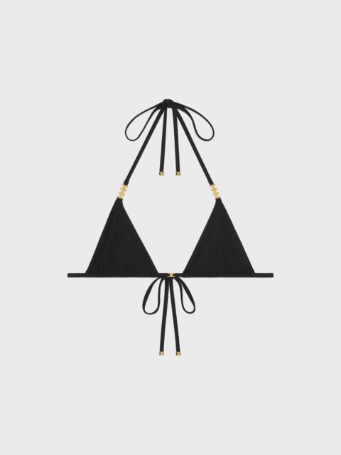 CELINE triomphe triangle top in matte jersey