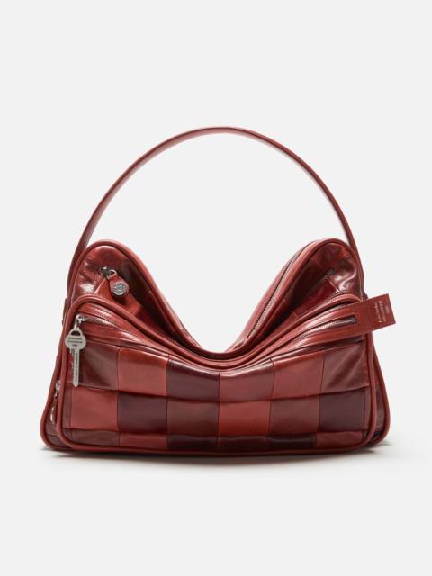 Acne Studios Camero Camera Patchwork Bag - Burgundy