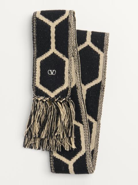 ANTIBES COTTON SCARF WITH FRINGE