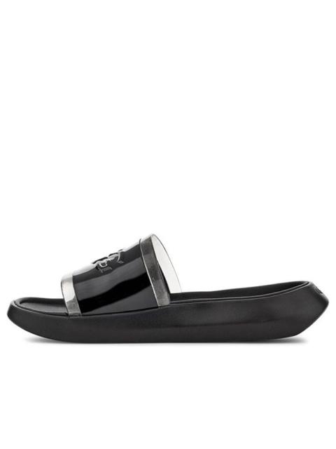 UGG (WMNS) UGG Hilama Slide Black Slippers 1109592-BLK