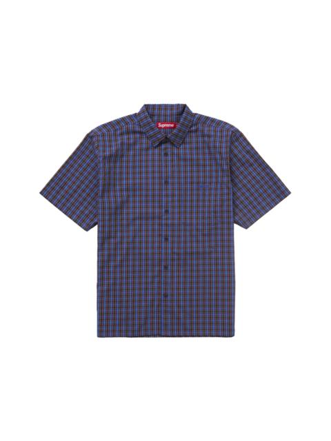 Supreme Supreme Mini Plaid S/S Shirt Blue