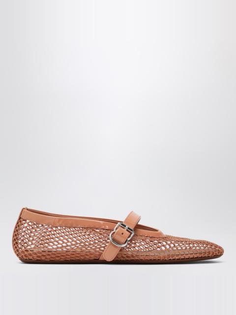 Alaïa Ballerina in blush pink mesh