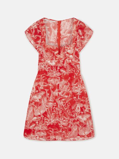 Stella McCartney Mushroom Print Mini Dress