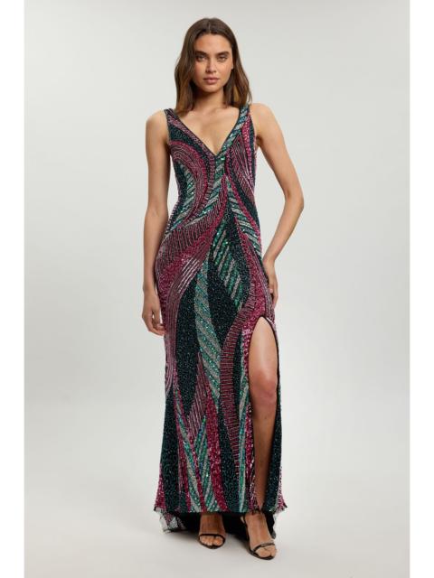 KAREN MILLEN Premium Embellished Maxi Dress