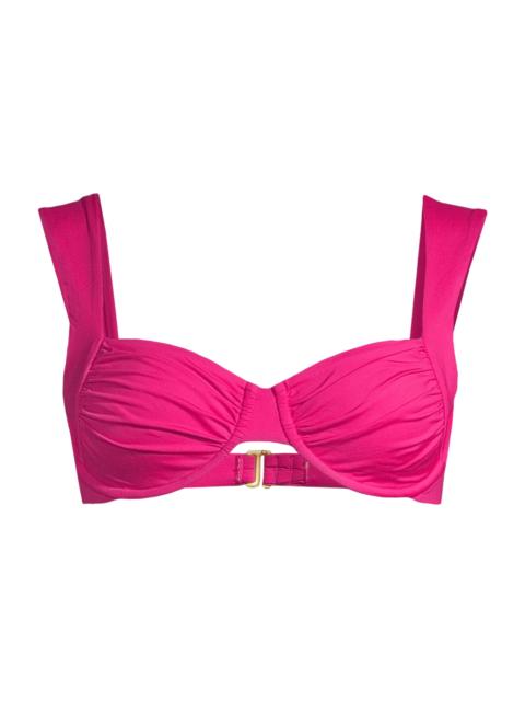 L*SPACE L*Space Women's Stella Ruched Bikini Top - Bougainvillea
