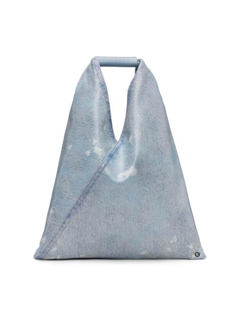 MM6 Maison Margiela Blue Small Triangle Tote