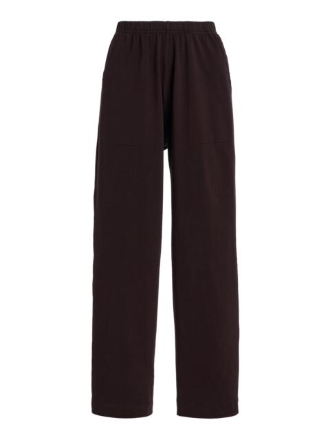 LESET Margo Cotton Tapered Pocket Pants brown